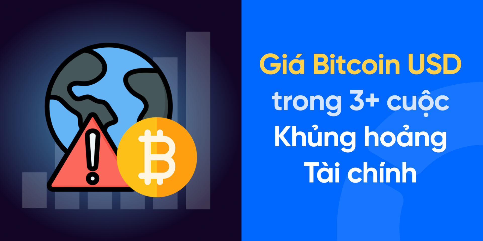 Giá Bitcoin USD trong 3+ cuộc khủng hoảng tài chính là bao nhiêu?