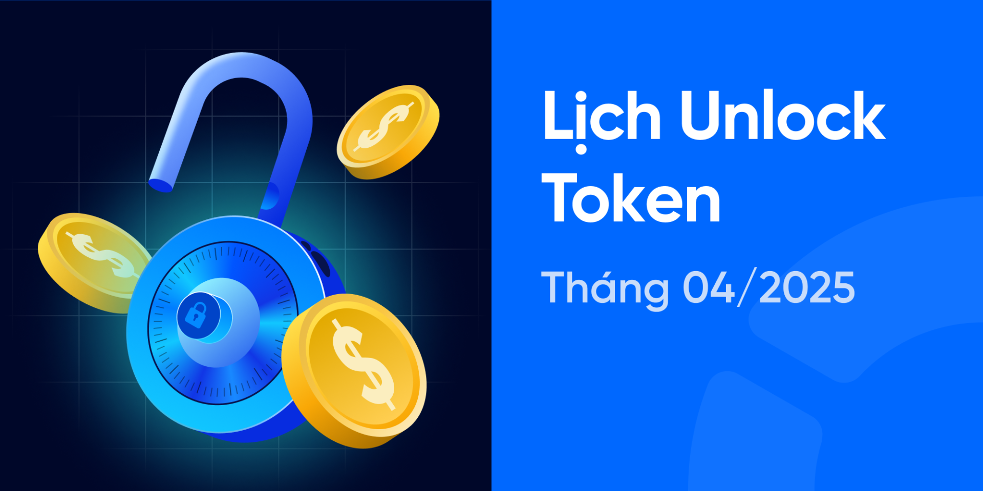Lịch Unlock Token tháng 04/2025