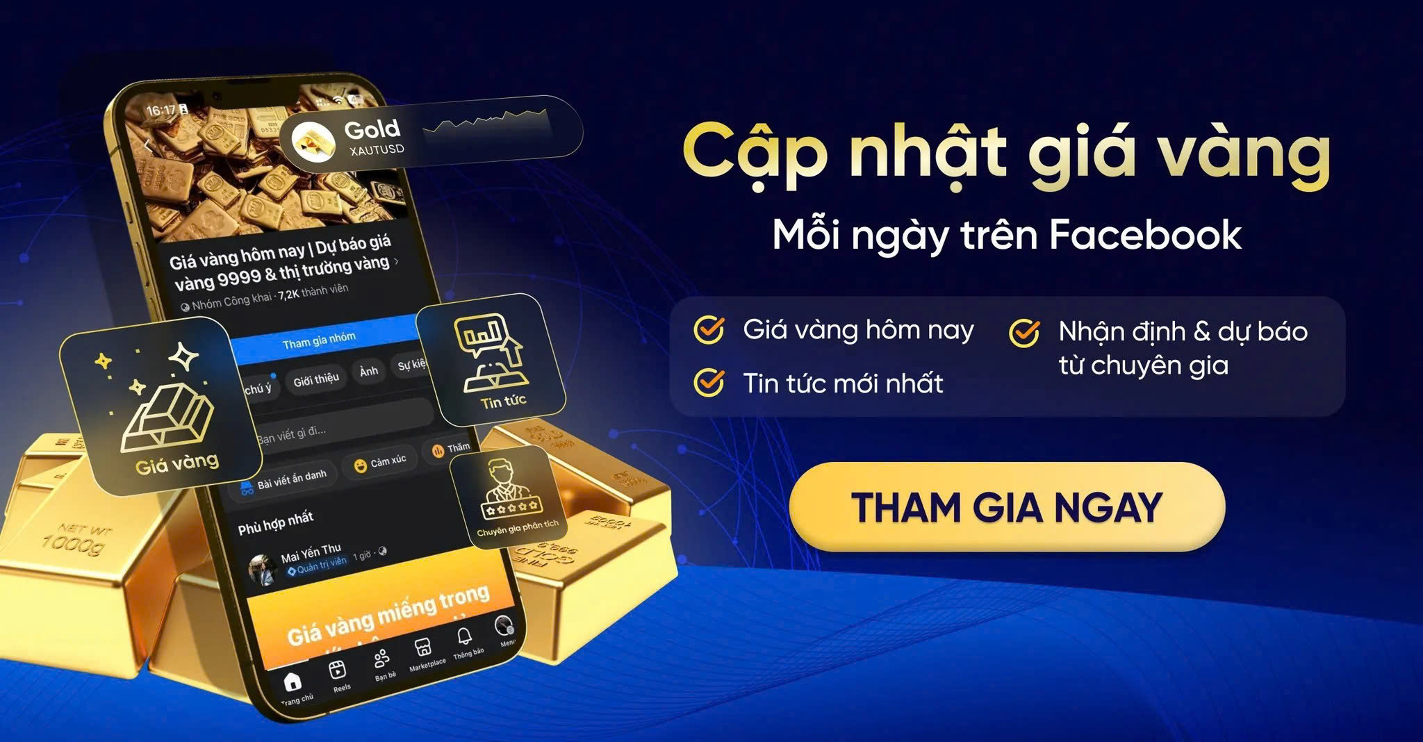 Giá Vàng 14K PNJ hôm nay | Biểu đồ giá Vàng 14K PNJ trực tiếp 24/7