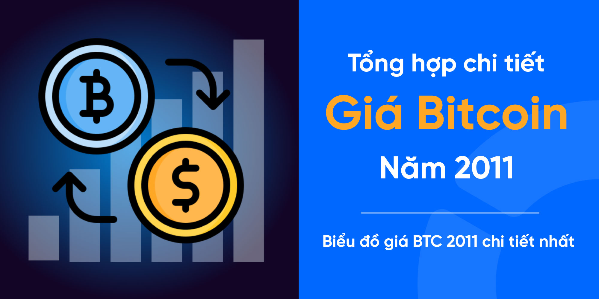 Giá Bitcoin năm 2011: Lịch sử giá BTC 2011 chi tiết nhất