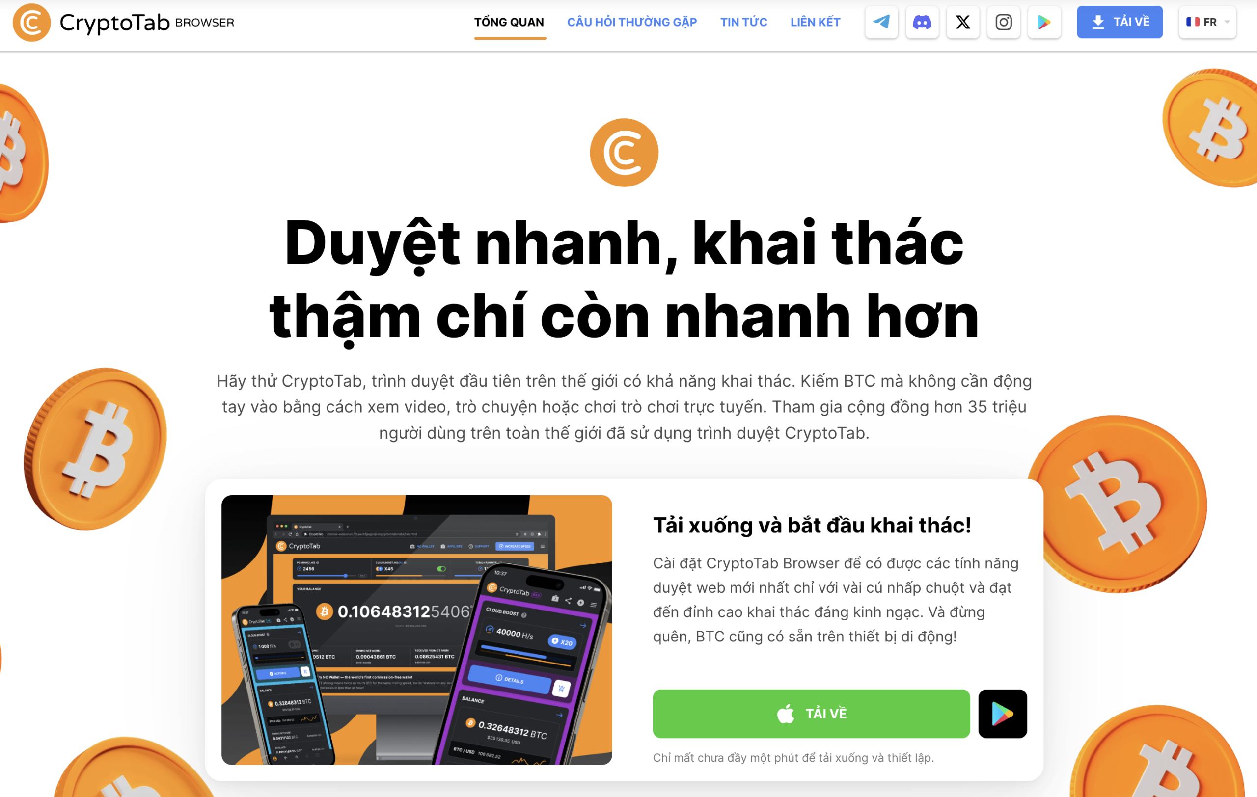 CryptoTab Browser - Trình duyệt web dựa trên nền tảng Chromium