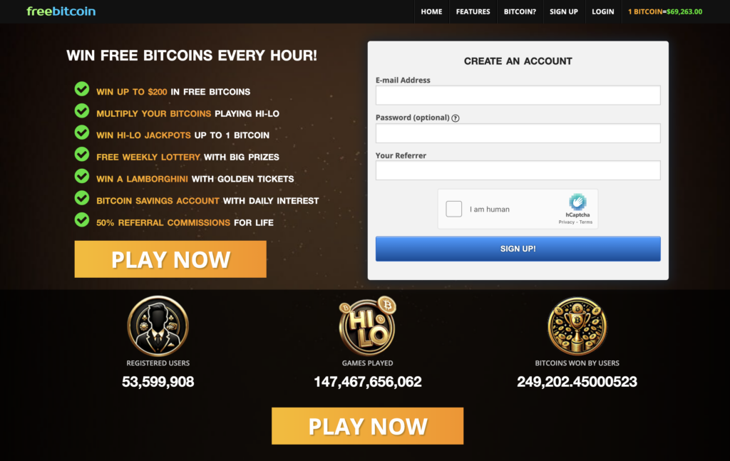 FreeBitcoin - Trang web đào Bitcoin uy tín và miễn phí