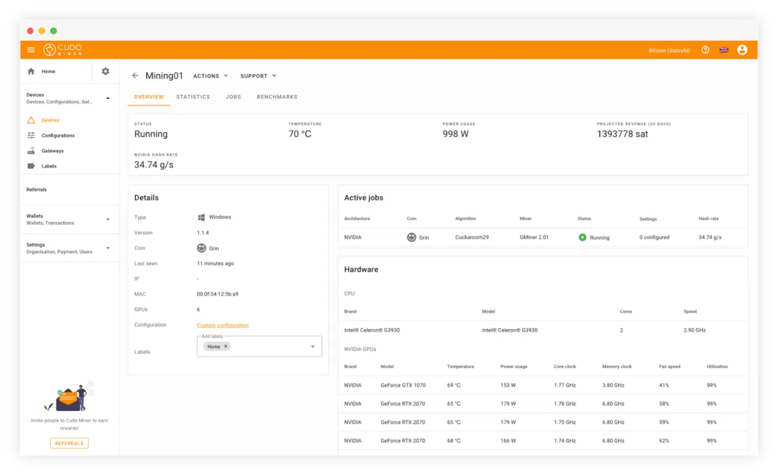 Cudo Miner - Phần mềm đào coin linh hoạt, hỗ trợ Bitcoin