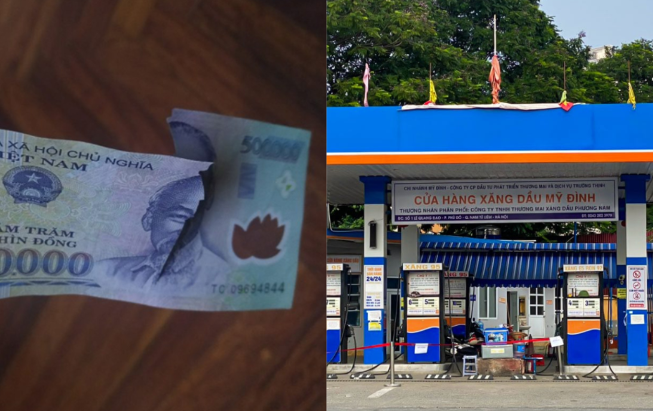Đổi tiền ở cây xăng không phải là hình thức được quy định bởi Ngân hàng Nhà nước