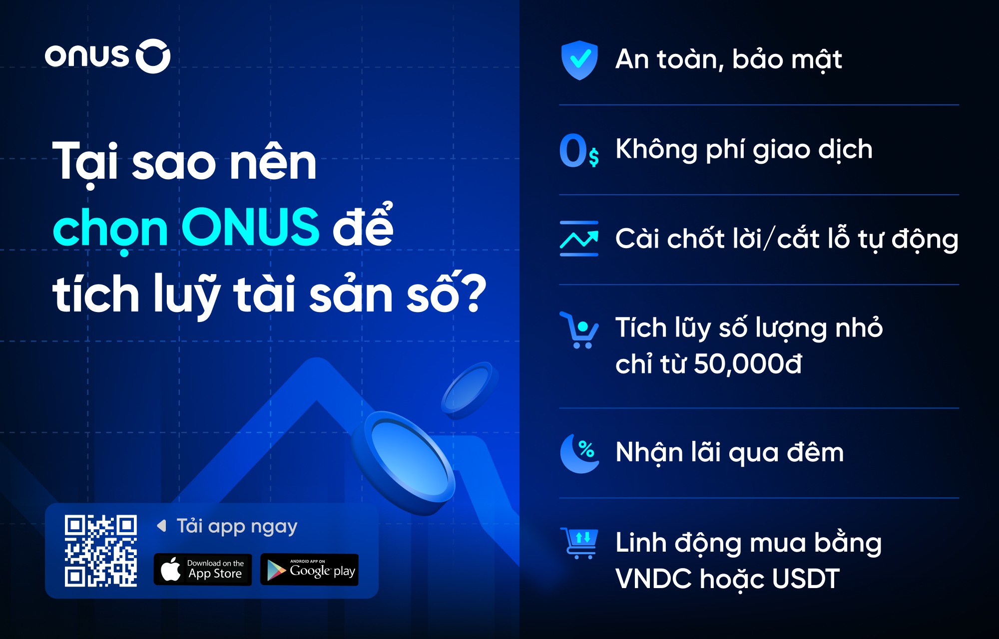 Tại sao nên chọn ONUS để tích lũy tài sản số