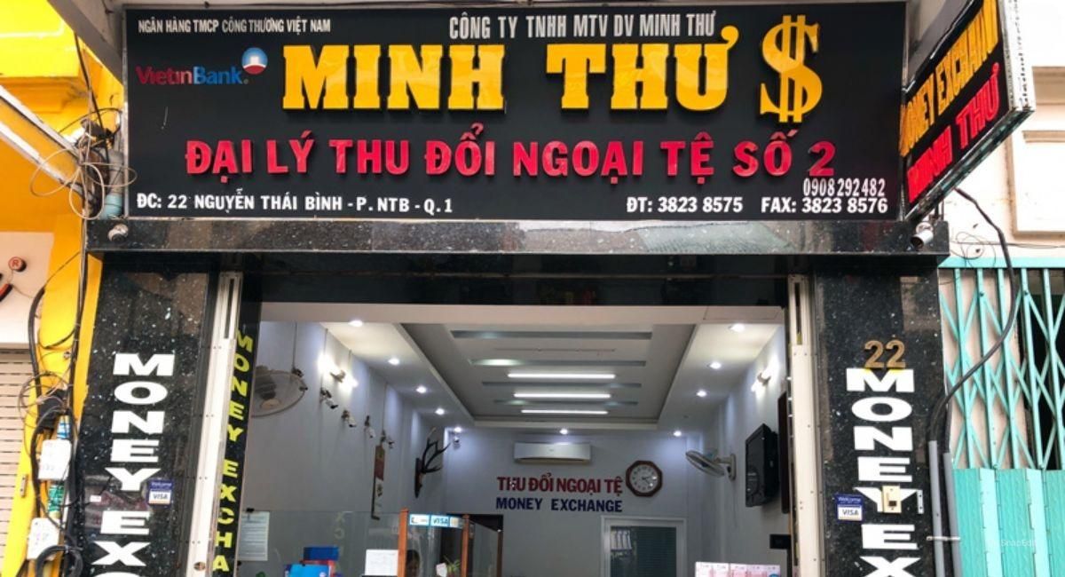 Điểm thu đổi ngoại tệ (tiền Sing) Minh Thư