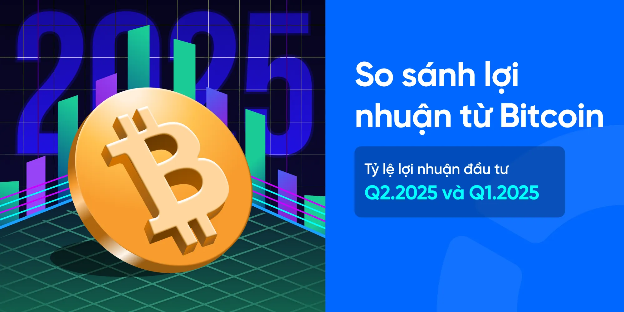 So sánh lợi nhuận từ Bitcoin: Tỷ lệ lợi nhuận đầu tư Q2.2025 và Q1.2025