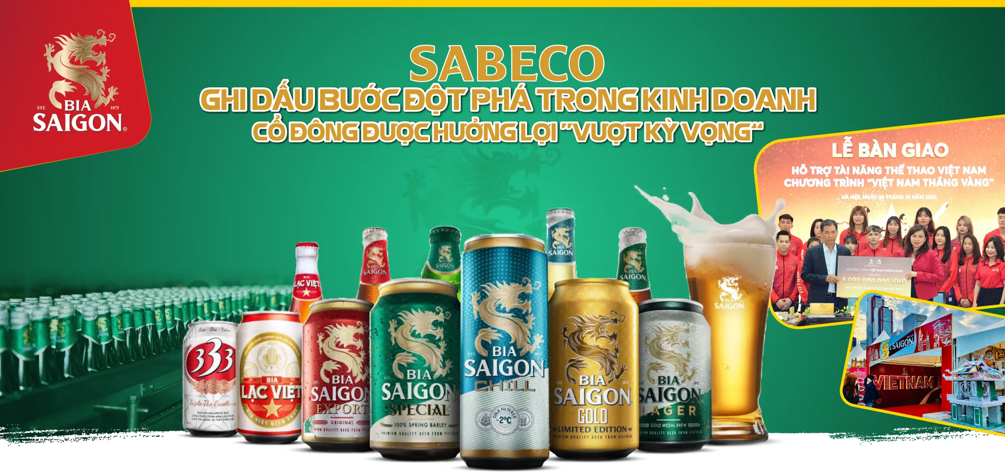 SAB - công ty sabeco - cổ phiếu trả cổ tức đều đặn