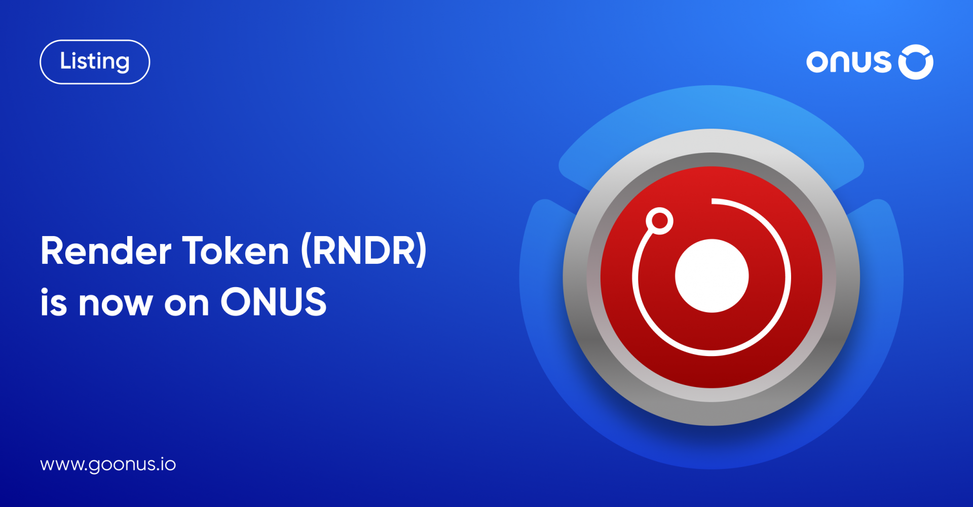 Render Token (RNDR) is now available on ONUS