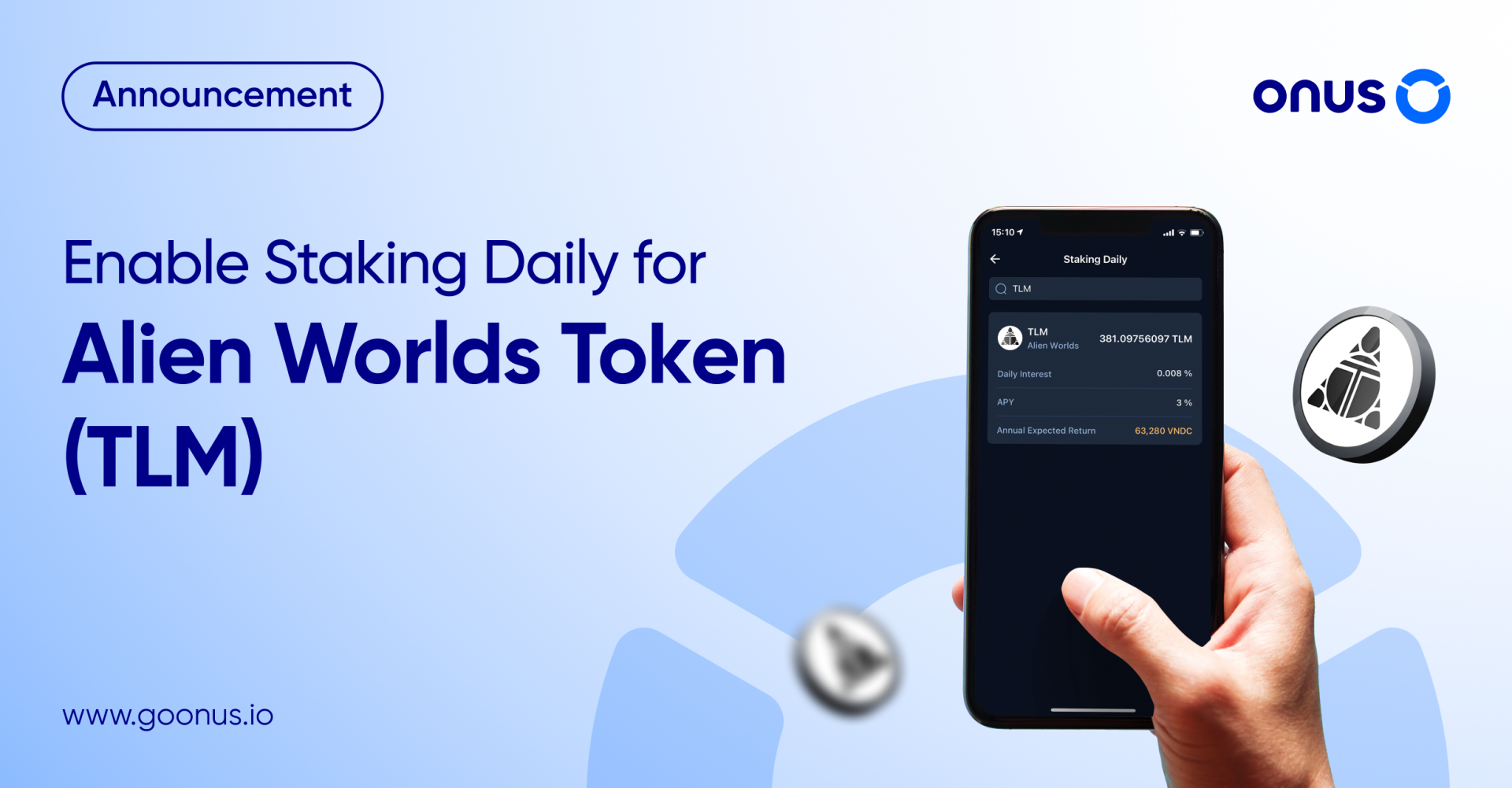 Enable Staking Daily for Alien Worlds Token (TLM)