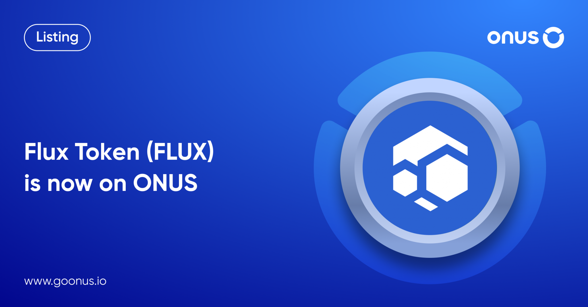 Flux Token (FLUX) is now available on ONUS