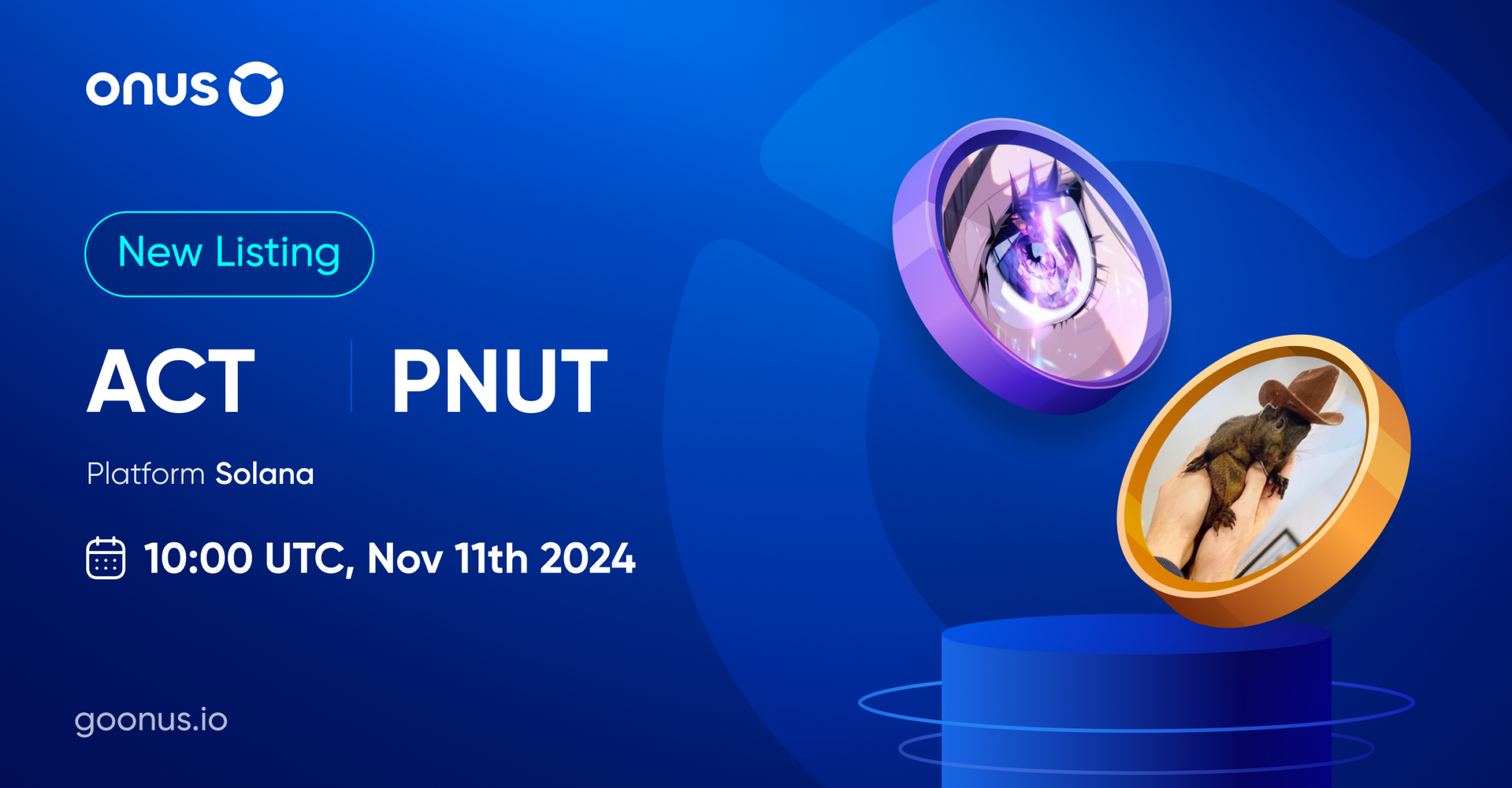 AI Prophecy (ACT) and Peanut the Squirrel (PNUT) gets listed on ONUS