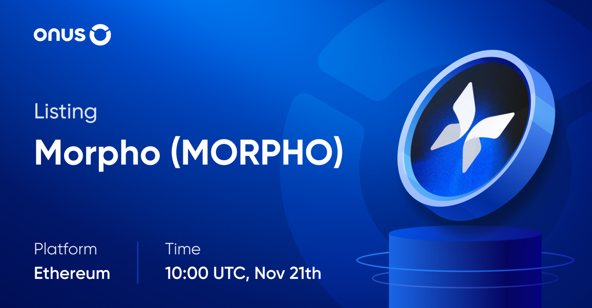 Morpho (MORPHO) gets listed on ONUS