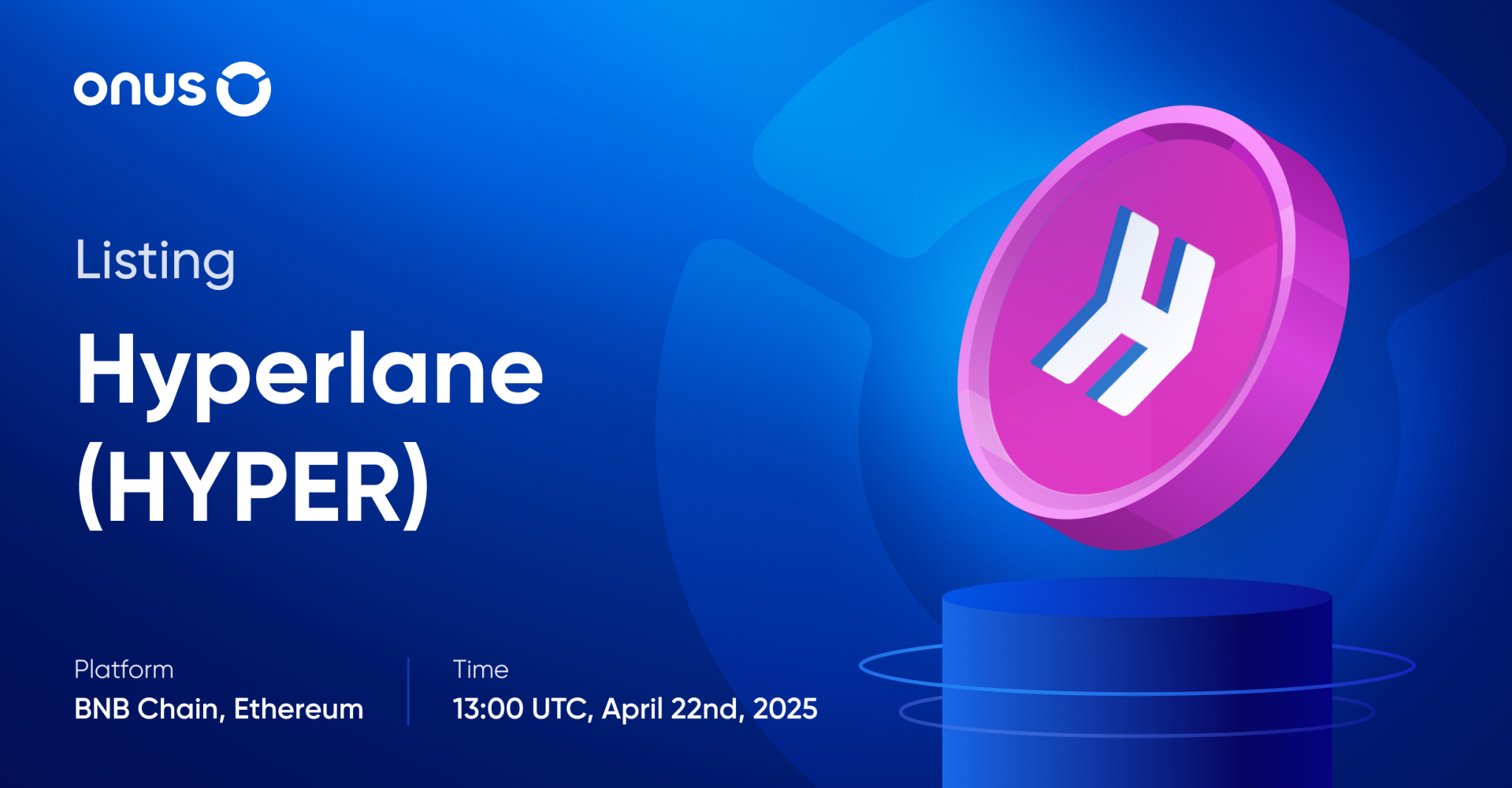 Hyperlane (HYPER) gets listed on ONUS