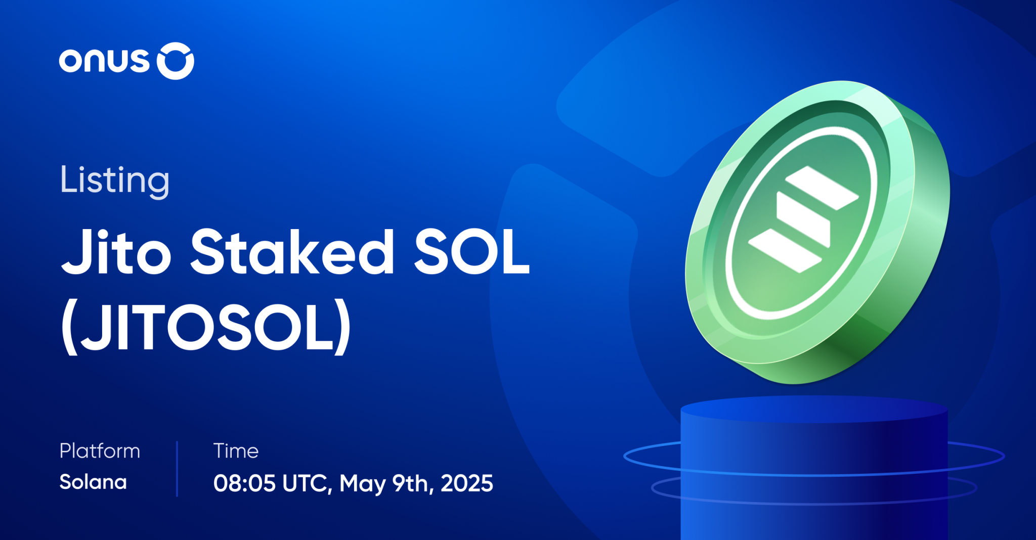 Jito Staked SOL (JITOSOL) gets listed on ONUS
