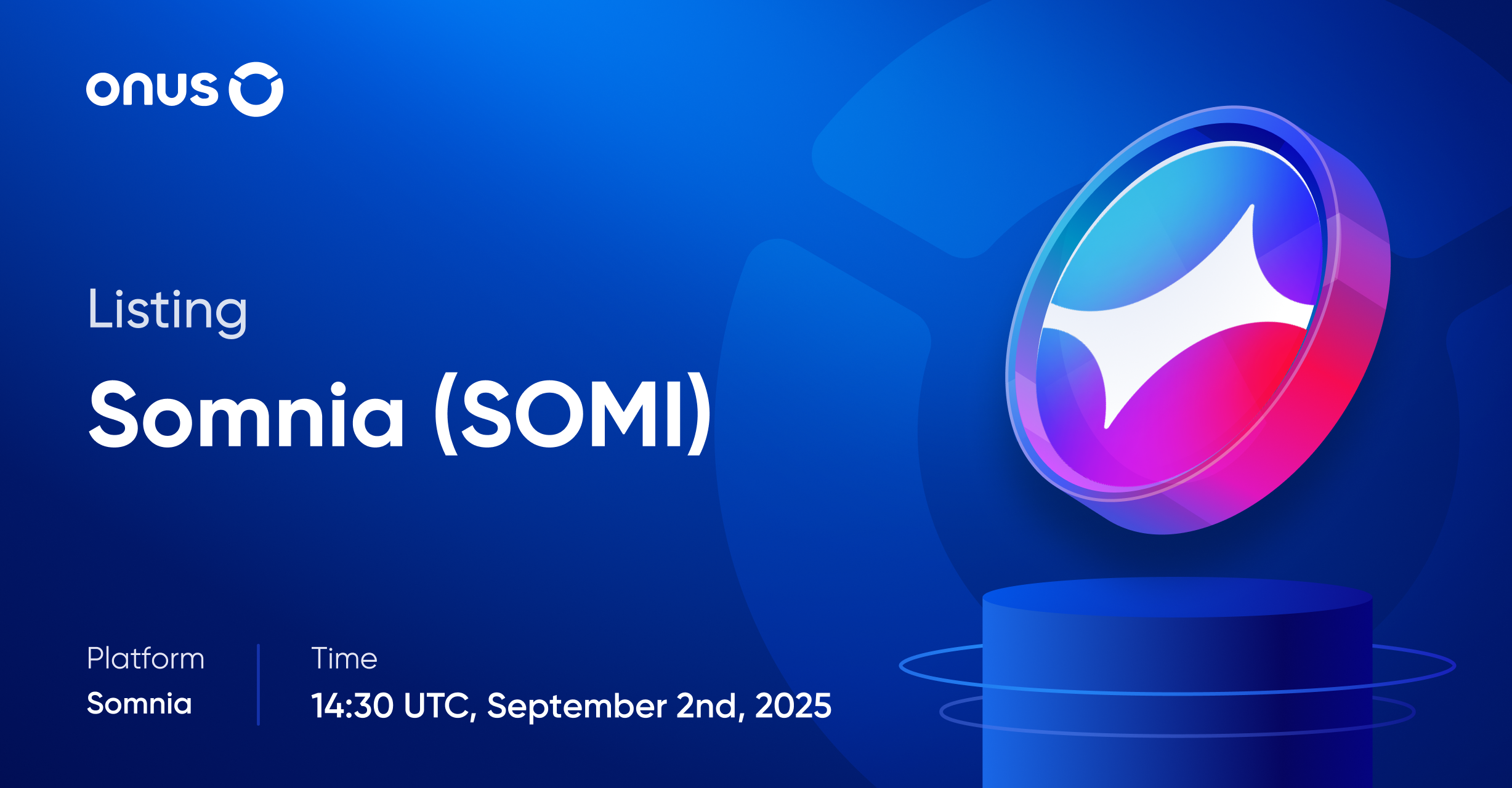 Somnia (SOMI) gets listed on ONUS