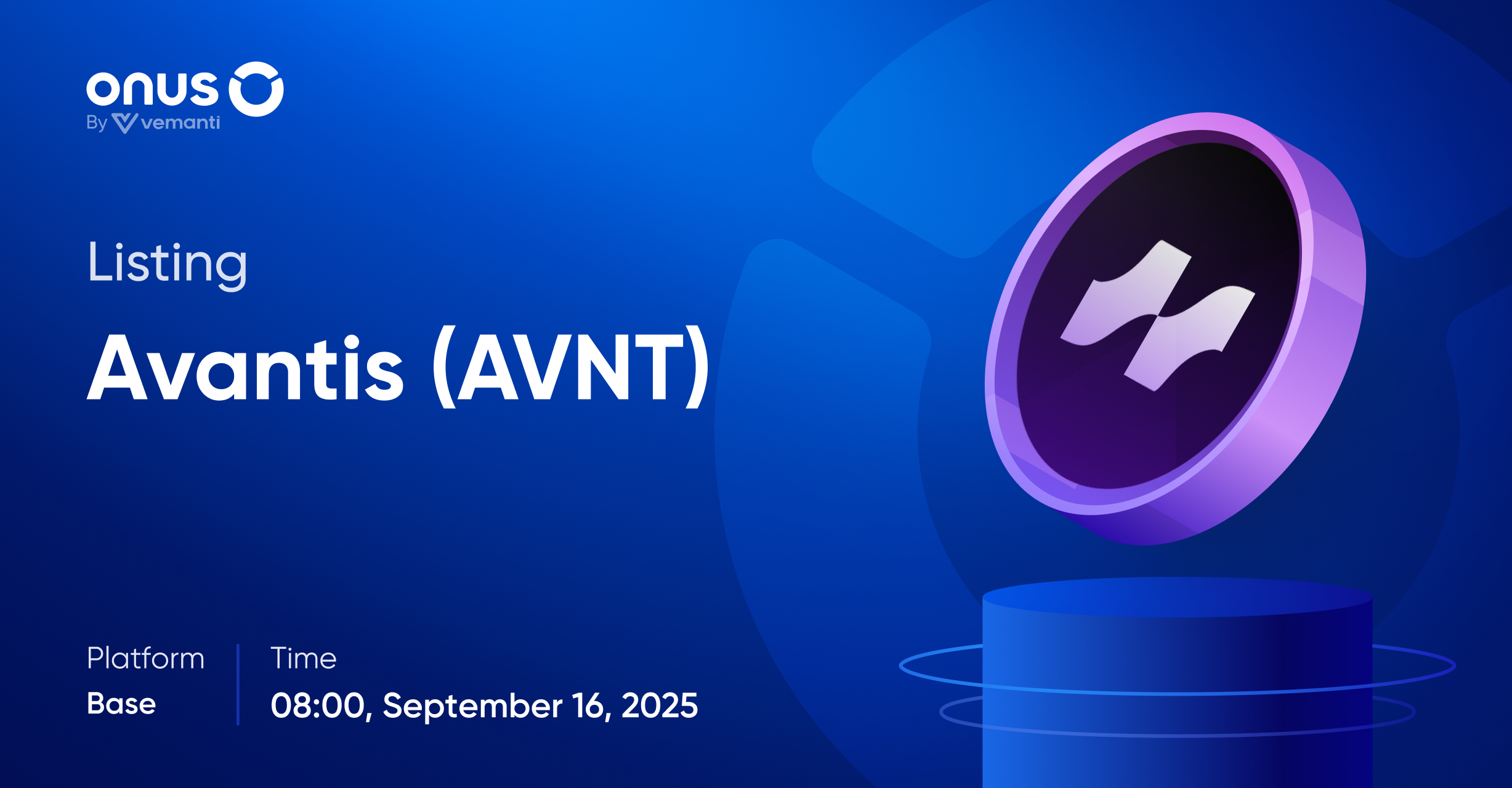 Avantis (AVNT) gets listed on ONUS