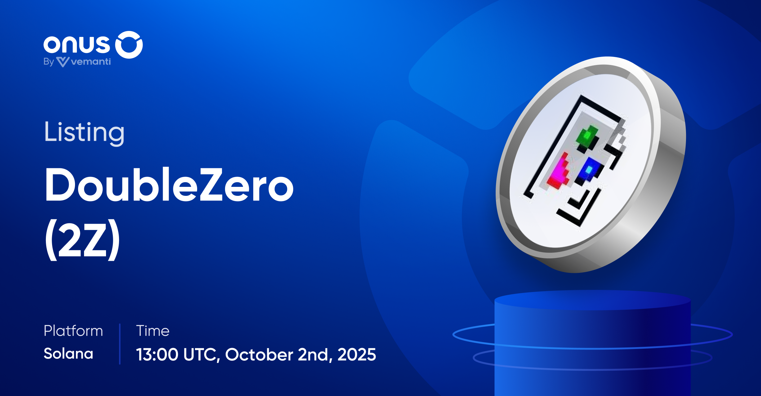 DoubleZero (2Z) gets listed on ONUS