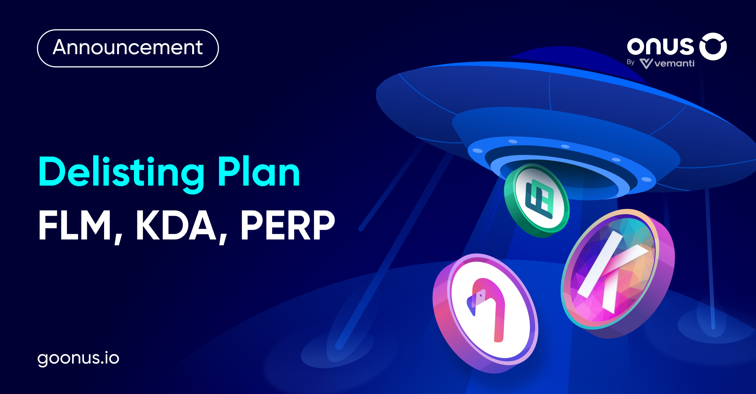 Announcement: FLM, KDA and PERP Delisting Plan